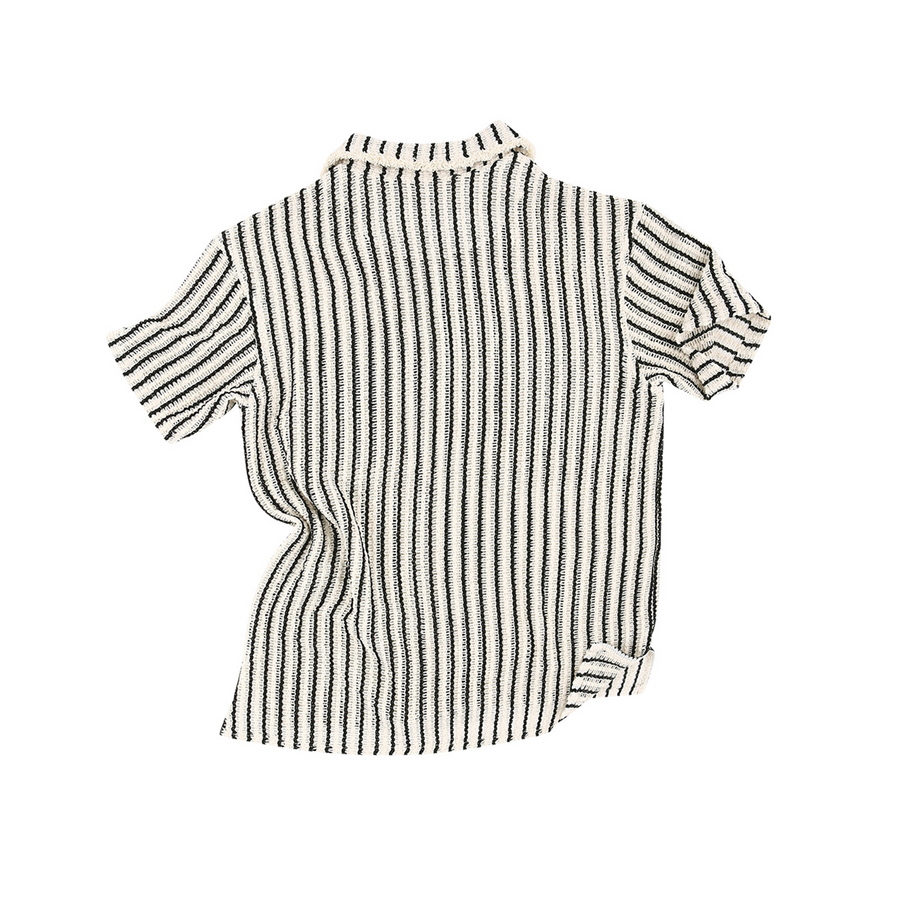 Andersson Bell Sheer Stripe Knit Shirts Ecru ATB1235M