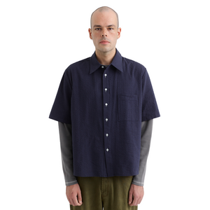 Pseushi Short Sleeve Shirt Navy