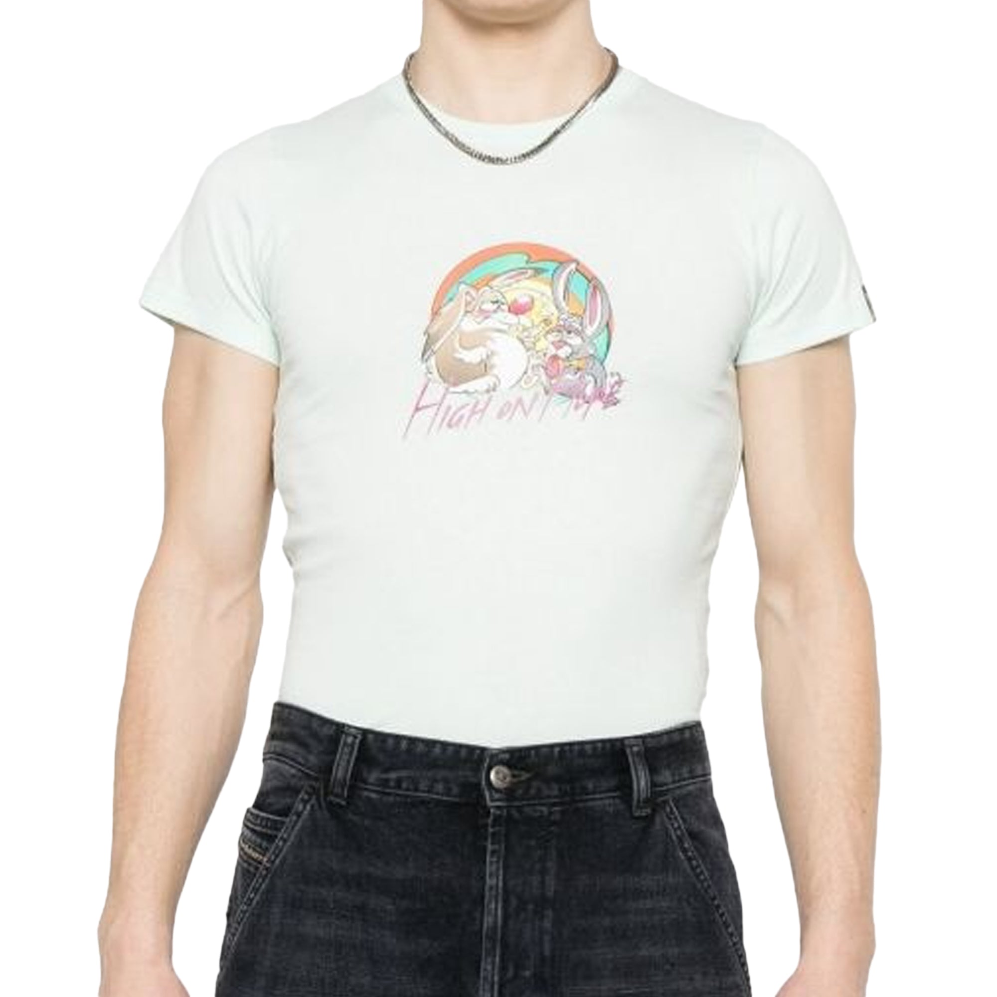 Martine Rose Shrunken T-Shirt Green Mint High On Hope