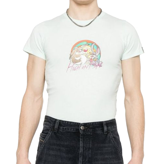 Martine Rose Shrunken T-Shirt Green Mint High On Hope