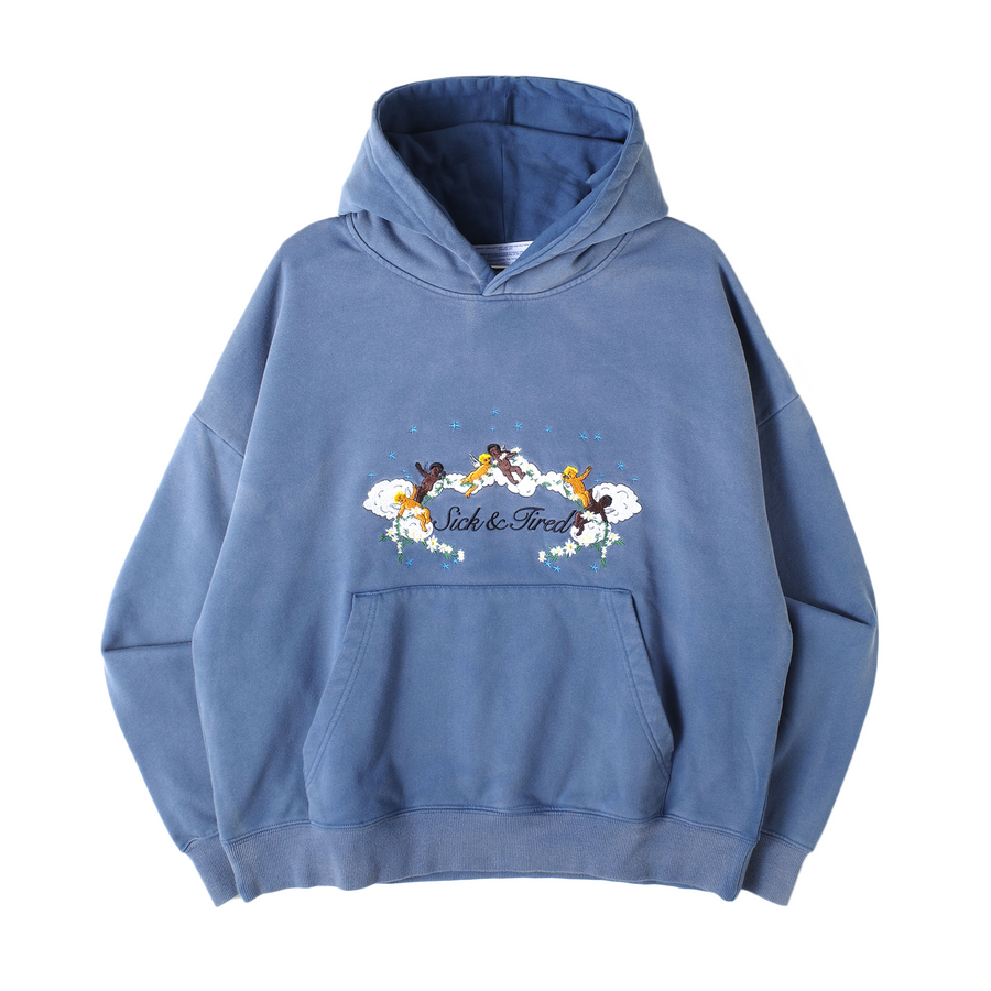 Jungles Jungles Sick And Tired Vintage Hoodie Blue