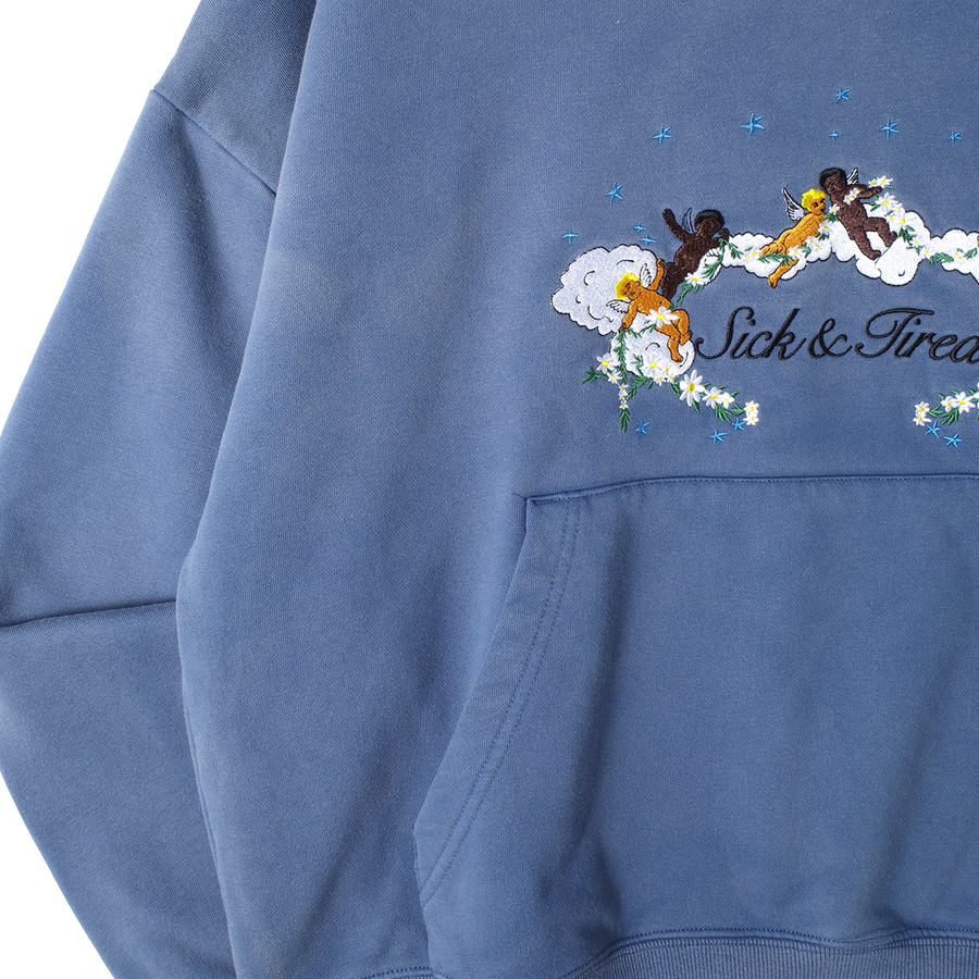 Jungles Jungles Sick And Tired Vintage Hoodie Blue