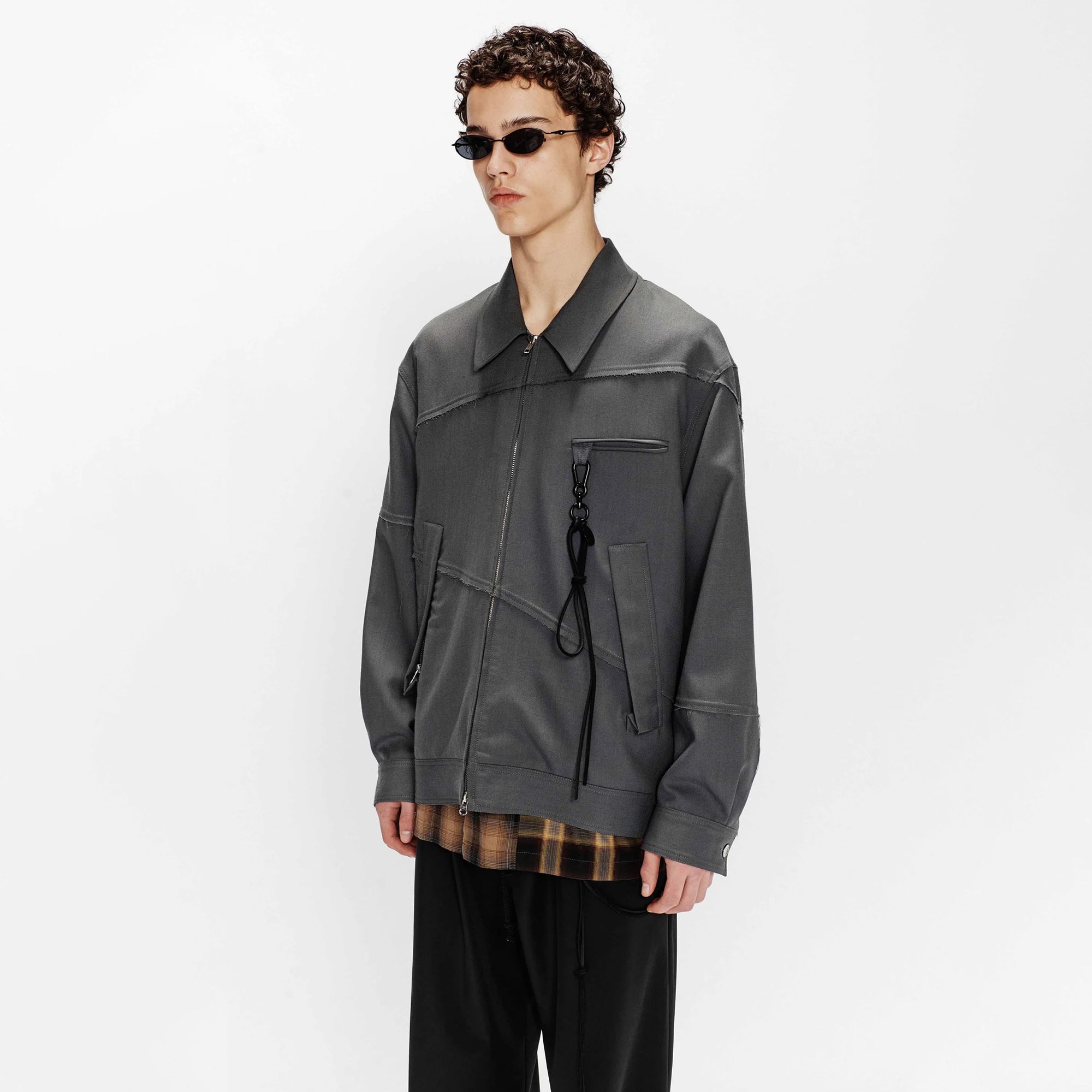 Song For The Mute "Slash" Coach Jacket Grey