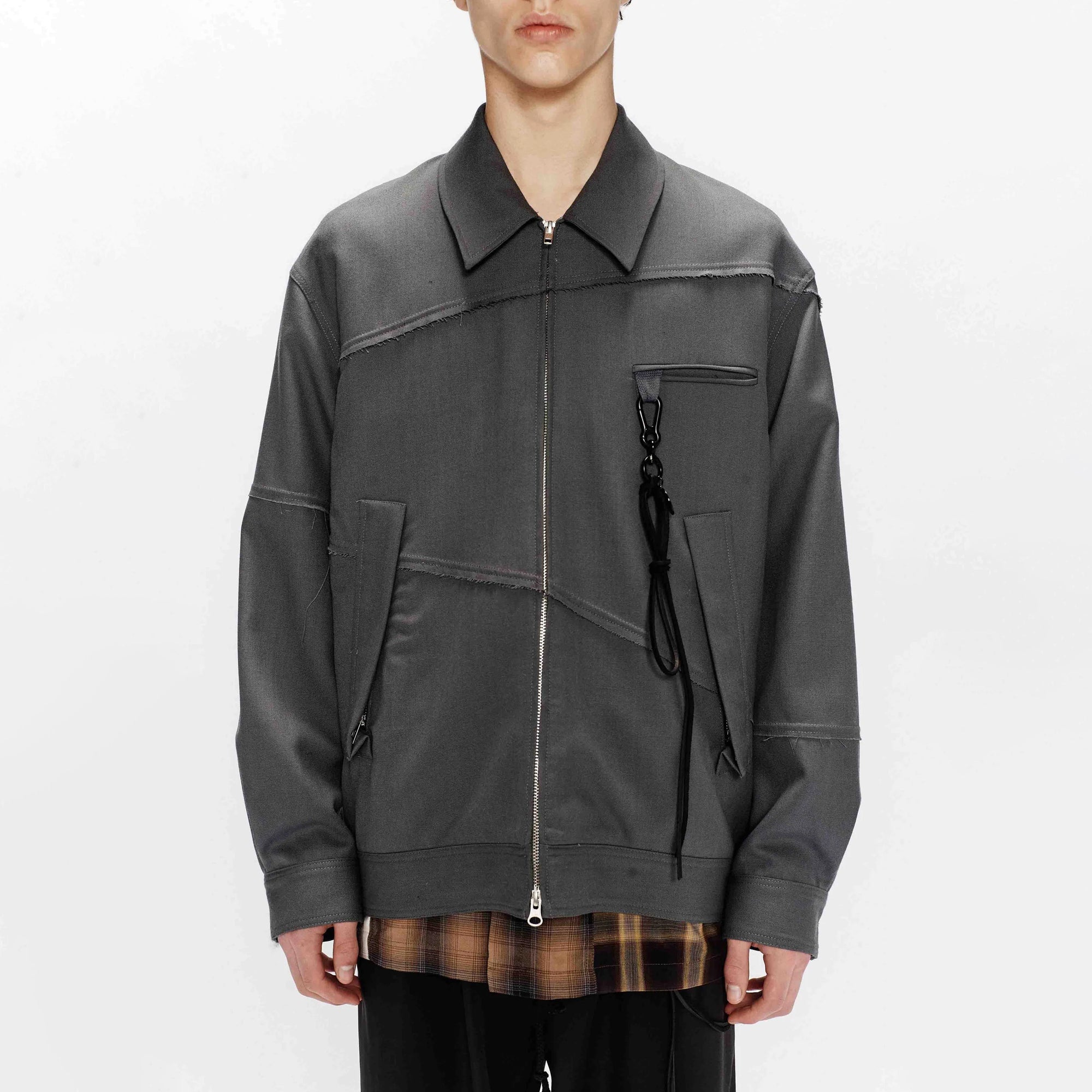 Song For The Mute "Slash" Coach Jacket Grey