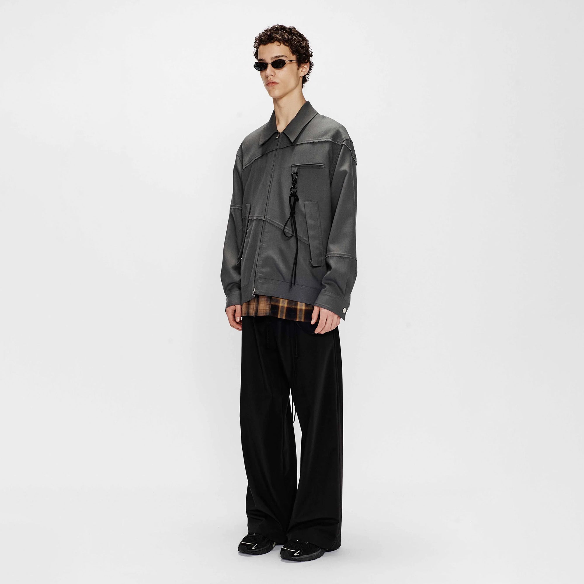 Song For The Mute "Slash" Coach Jacket Grey