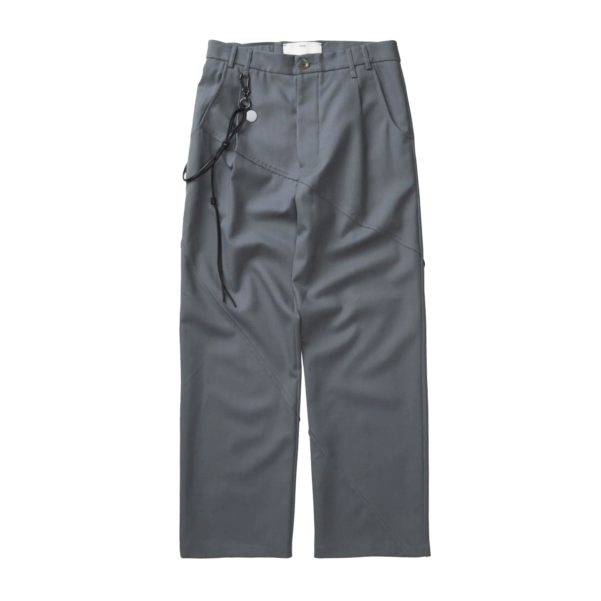 Song For The Mute "Slash" Loose Pleated Pant Grey