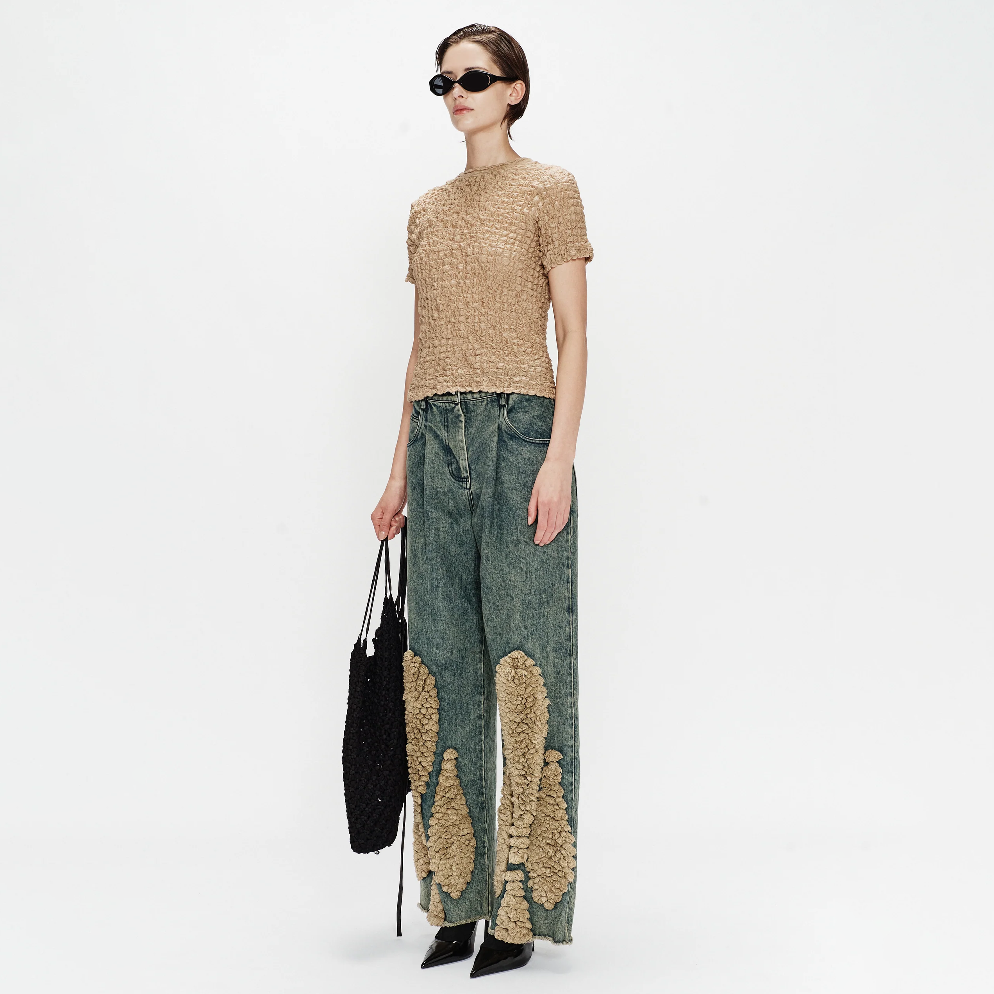 Song For The Mute Women's Slim Tee Camel 251_WTS009_POPCCML