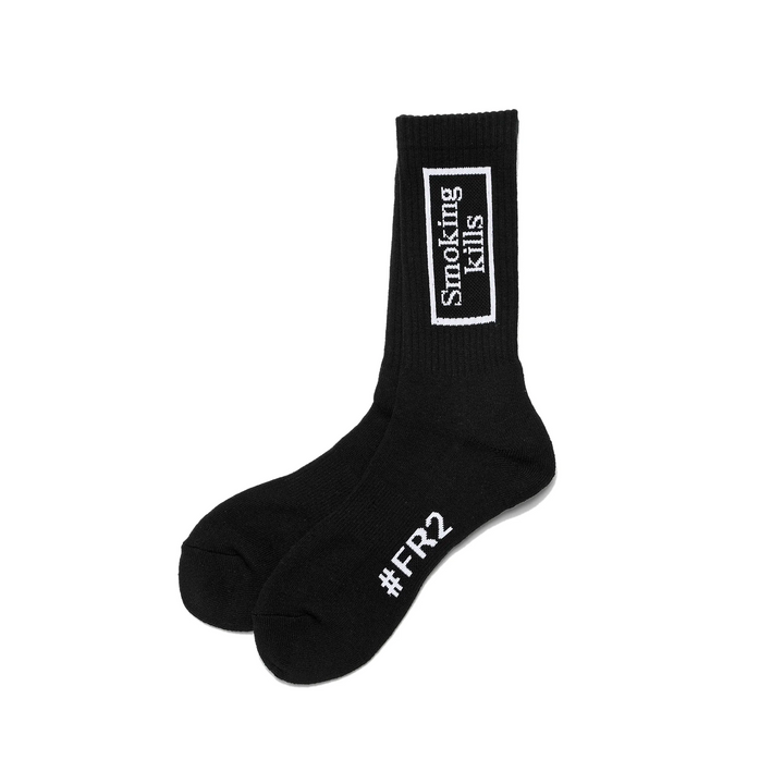Fxxking Rabbits Smoking Kills Box Logo Socks Black FRA570