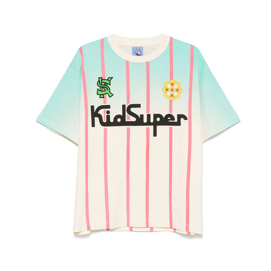 Kidsuper Soccer Jersey tee Cream  SS25-TEE-07