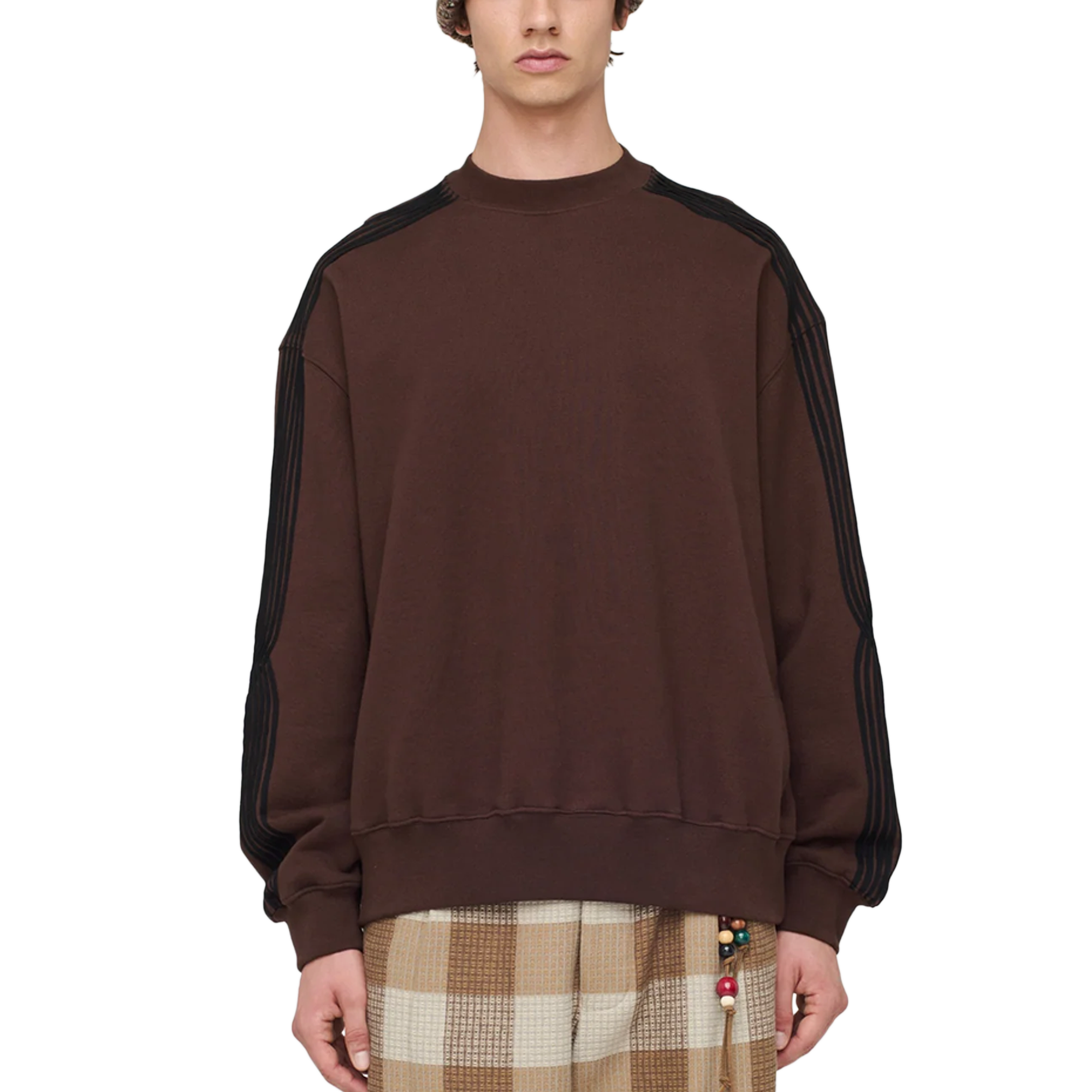 Song For The Mute "Applique" Gym Pullover Brown