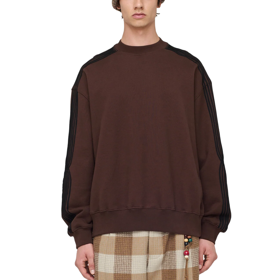 Song For The Mute "Applique" Gym Pullover Brown