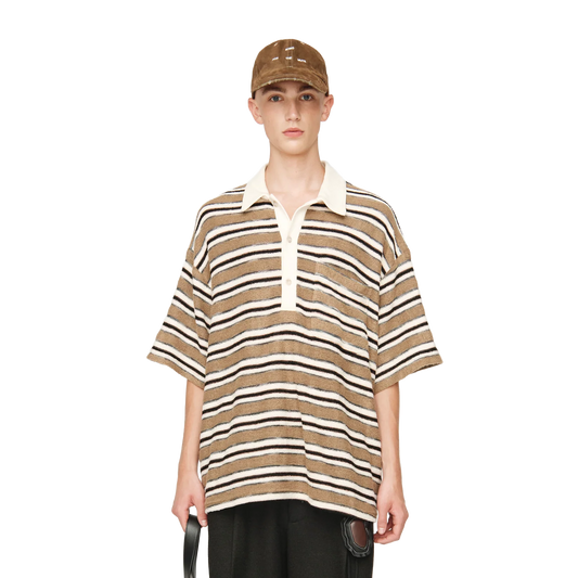 Song For The Mute Gym Polo Brown