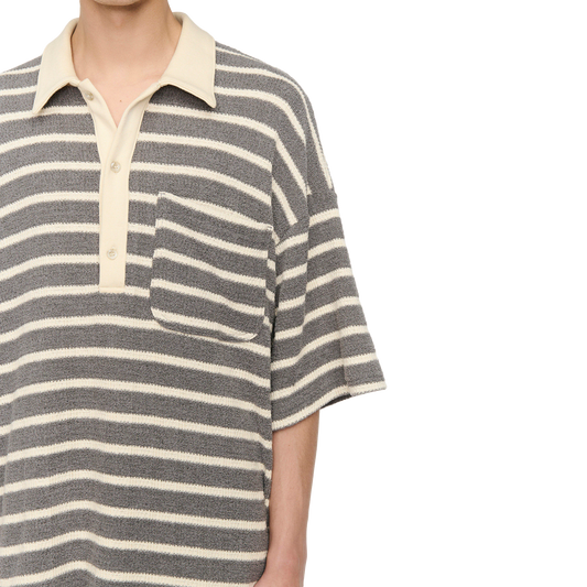 Song For The Mute Gym Polo Grey