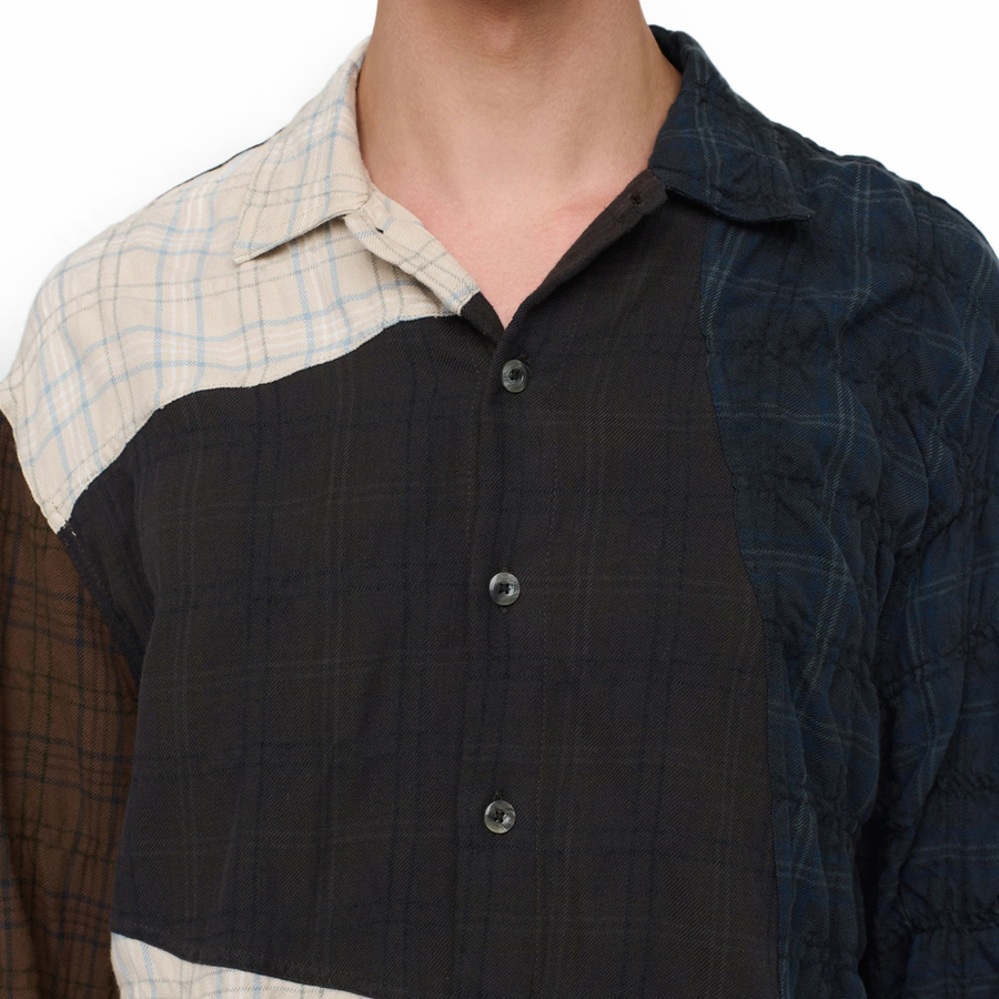 Song For The Mute Long Sleeve Oversized Shirt Multi