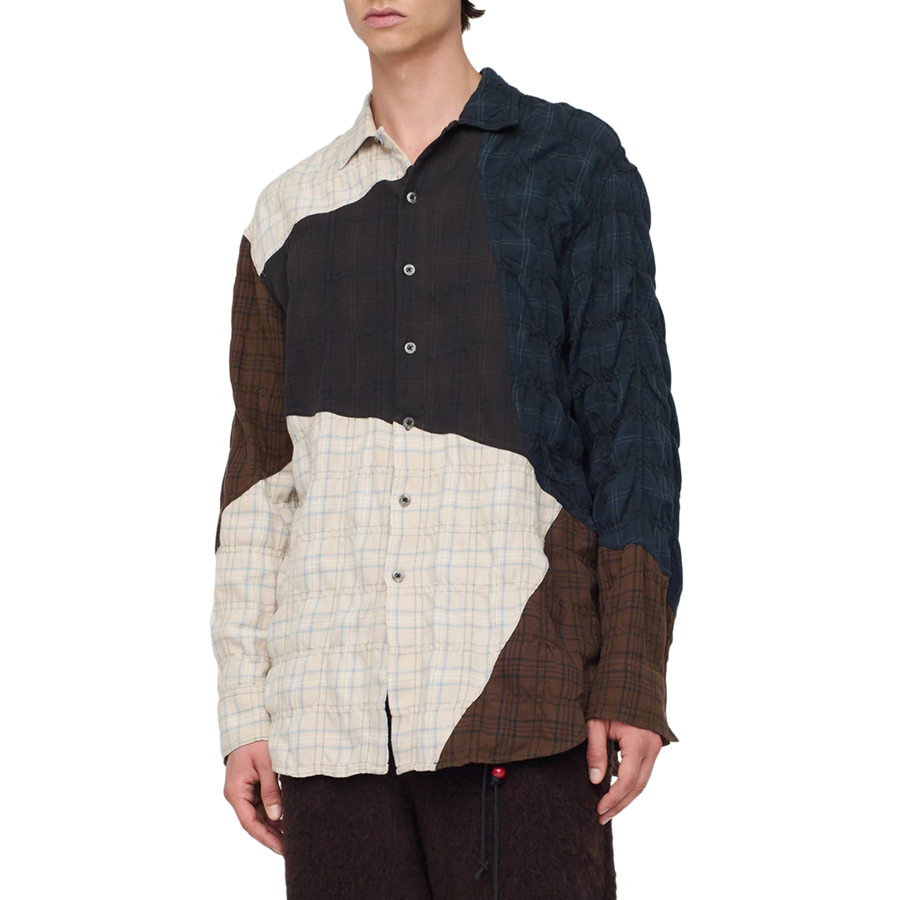 Song For The Mute Long Sleeve Oversized Shirt Multi