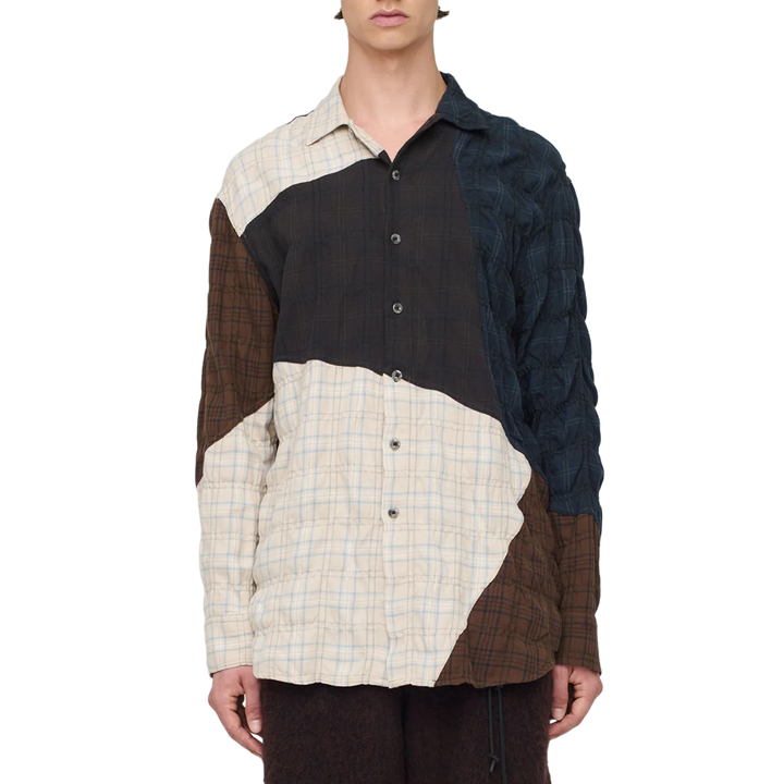 Song For The Mute Long Sleeve Oversized Shirt Multi