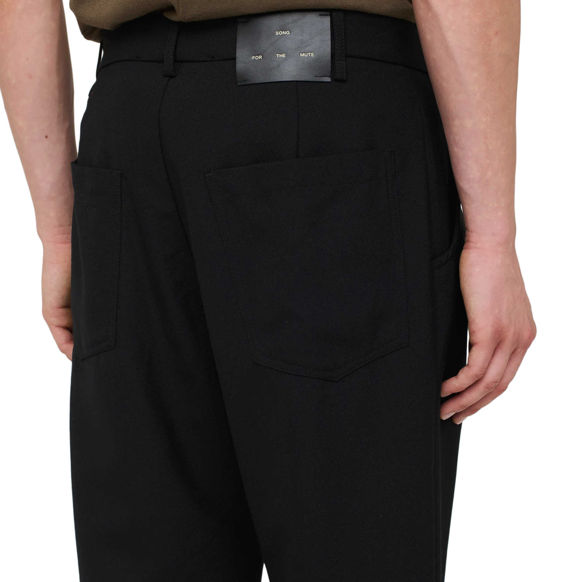 Song For The Mute Loose Pleated Pant Black