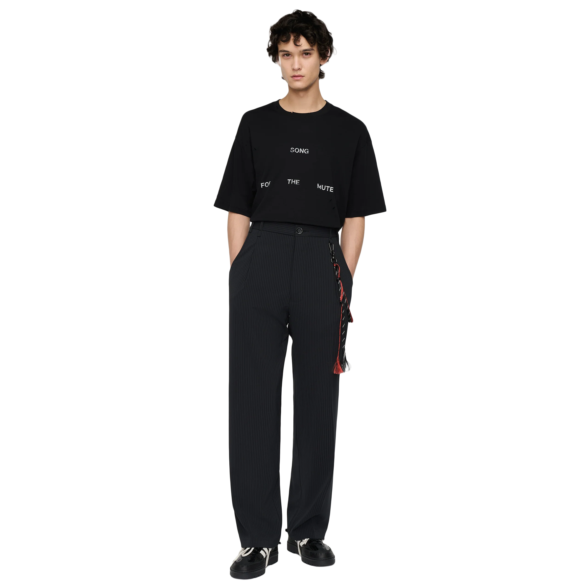 Song For The Mute Loose Pleated Pant Navy