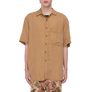 Song For The Mute Short Sleeve Oversized Shirt Camel