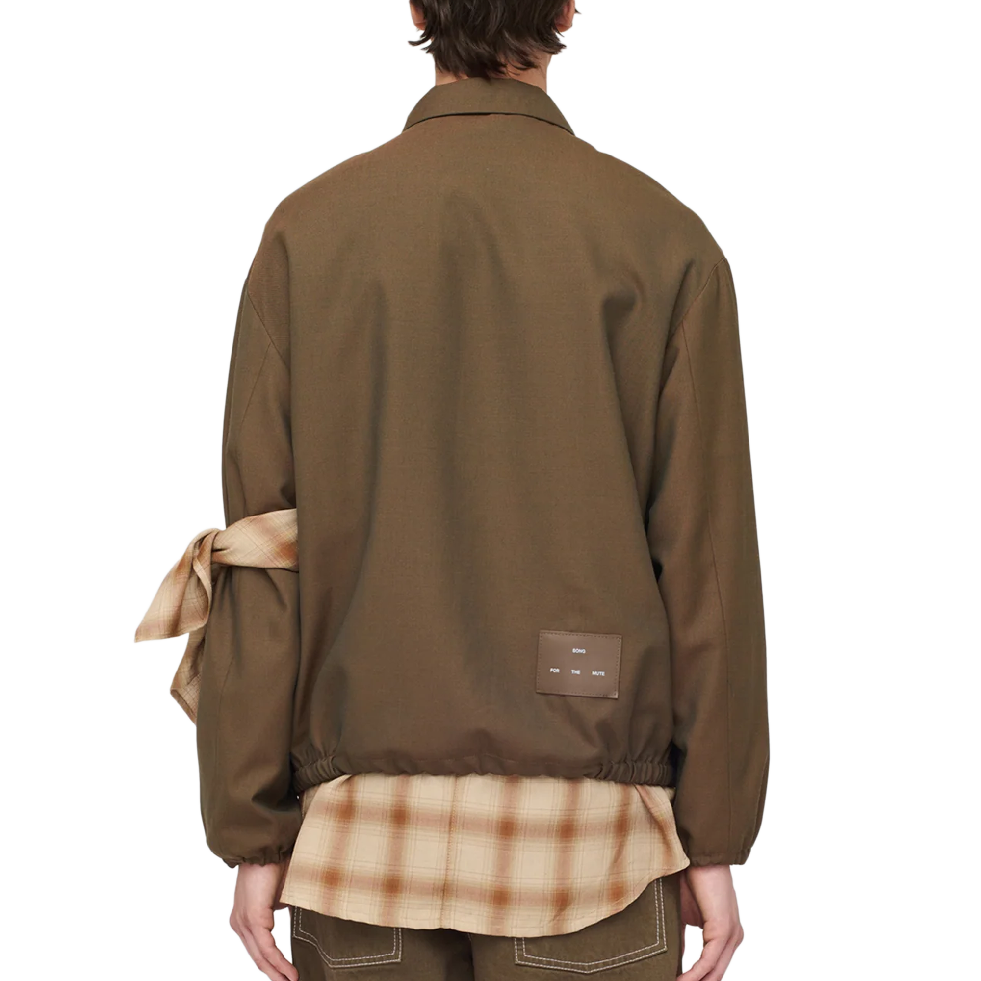 Song For The Mute Slim Coach Jacket Brown