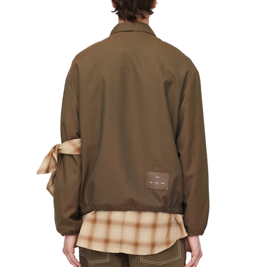 Song For The Mute Slim Coach Jacket Brown