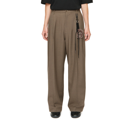 Song For The Mute Wide Double Pleated Pant Taupe