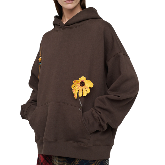 Song For The Mute Women's 25.2 Sunflower" Relaxed Hoodie Dirt