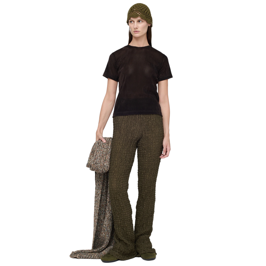Song For The Mute Women's Slim Tee Brown