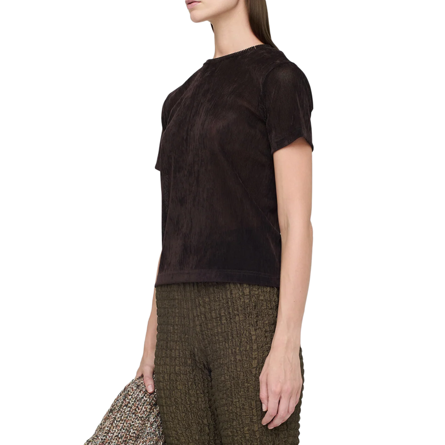 Song For The Mute Women's Slim Tee Brown