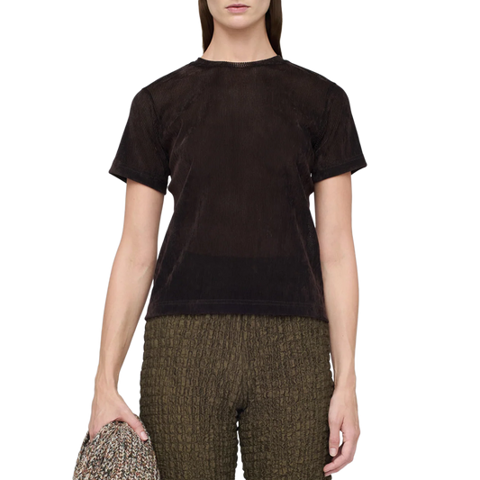 Song For The Mute Women's Slim Tee Brown
