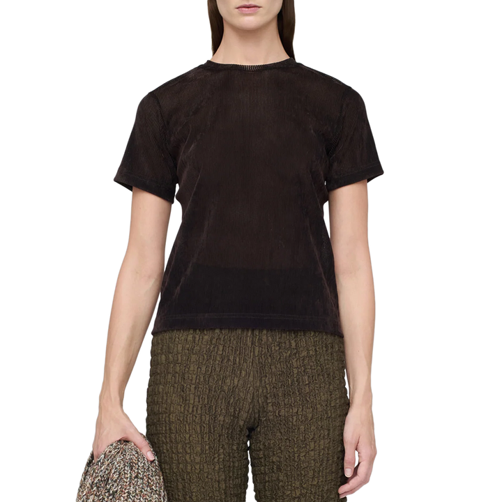 Song For The Mute Women's Slim Tee Brown