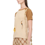 Song For The Mute Women's "Flower" Raglan Slim Tee Nude