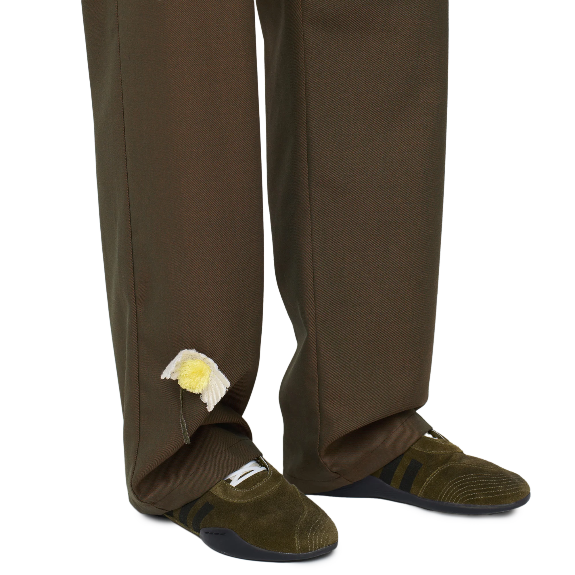 Song For The Mute "Flower" Loose Pleated Pant Brown