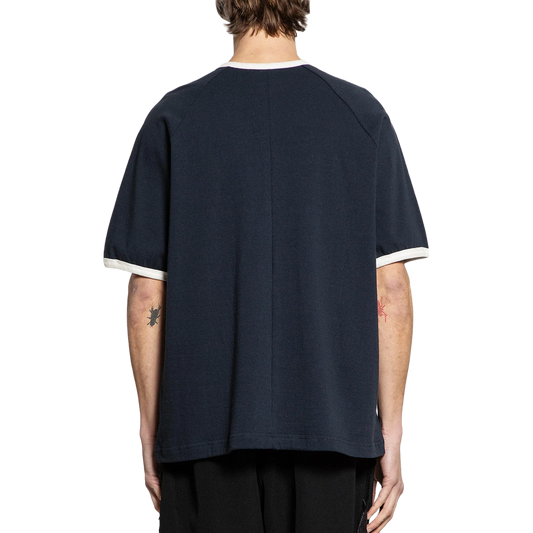 Song For The Mute "Flower" Raglan Short Sleeve Tee Navy