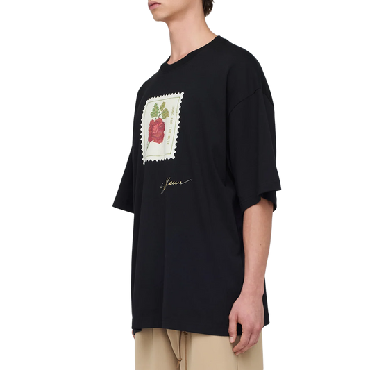 Song For The Mute "Rose Stamp" Gym Tee Black