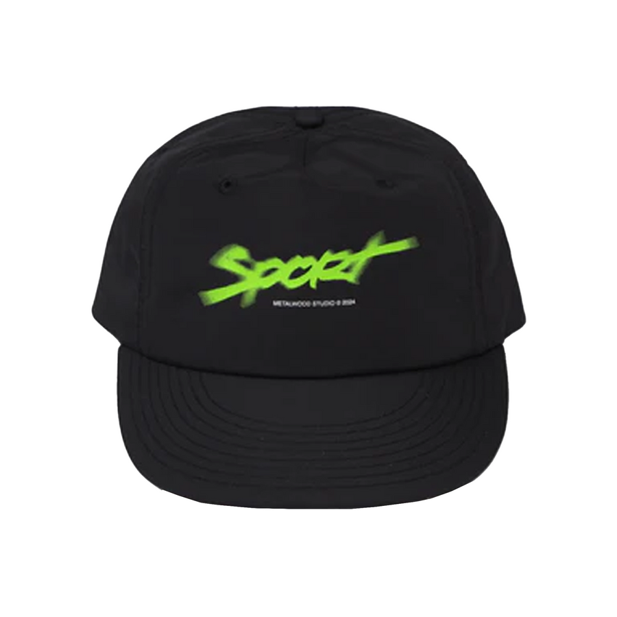 Metalwood Sport 5-Panel Snapback Hat Black