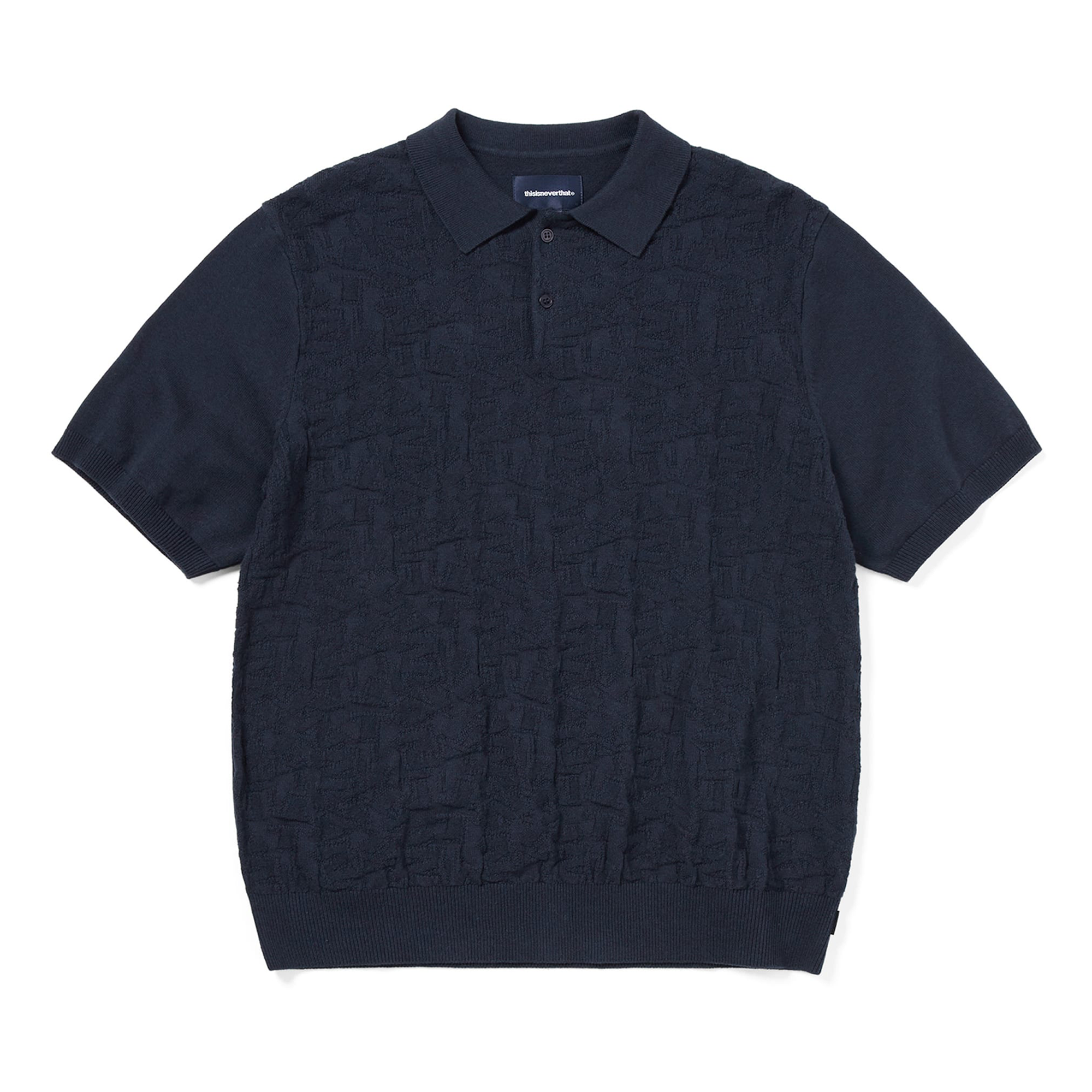 thisisneverthat Stacked TNT S/S Knit Polo Navy