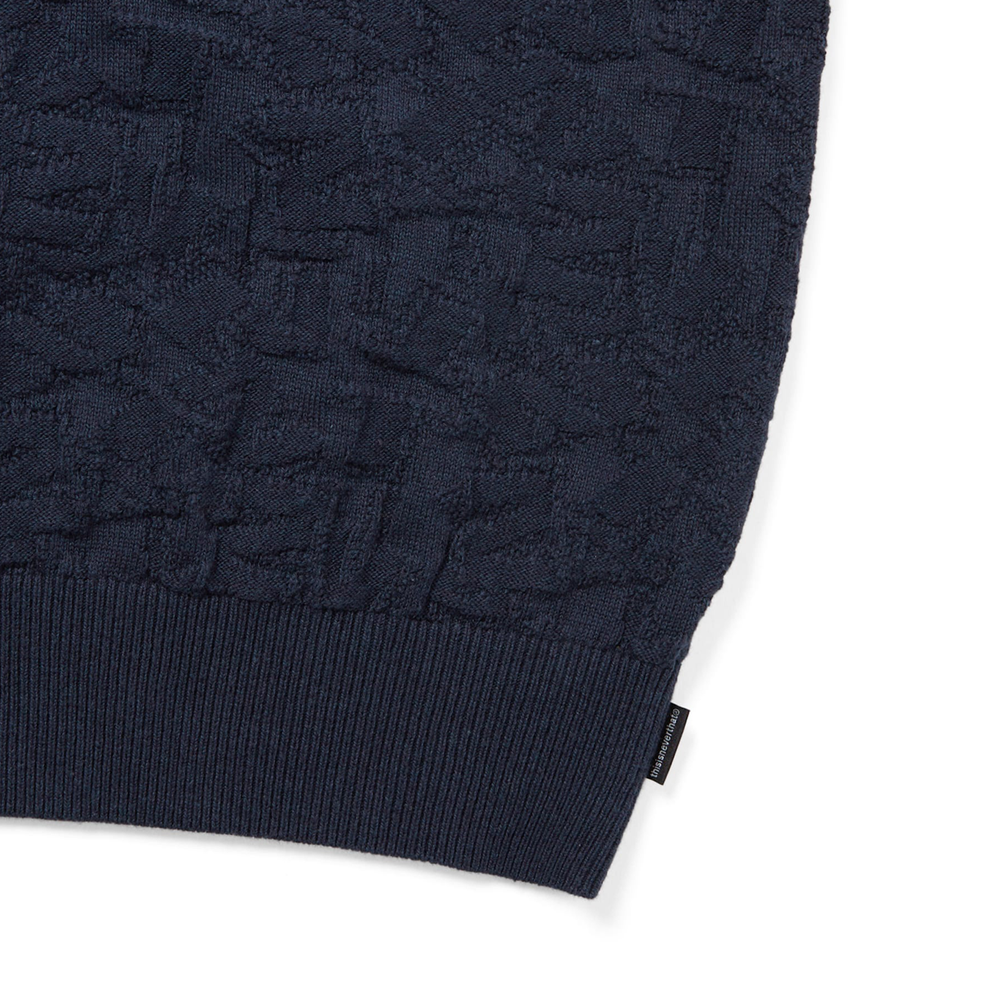 thisisneverthat Stacked TNT S/S Knit Polo Navy