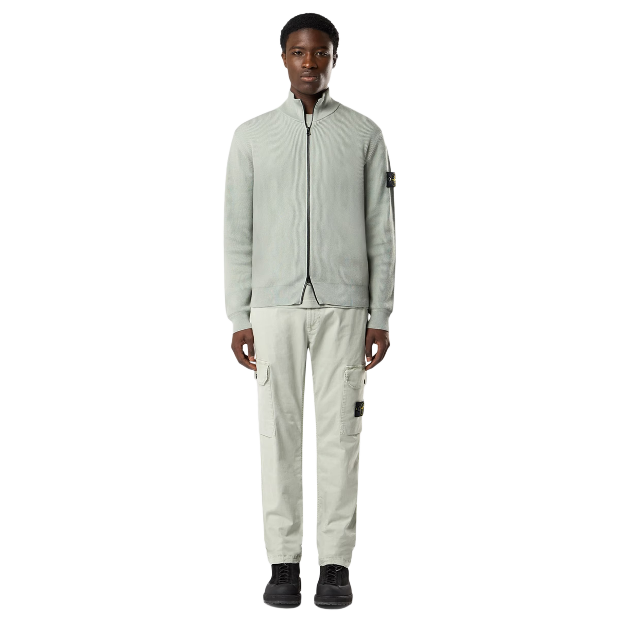Stone Island Cardigan Sage 5100126