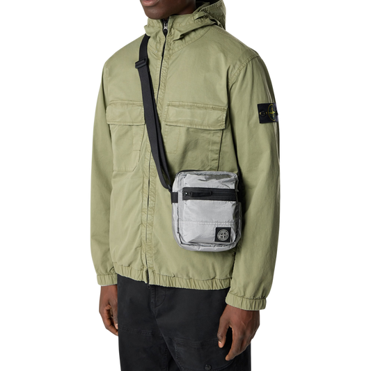 Stone Island Cross Body Bag Pearl Grey 9200015