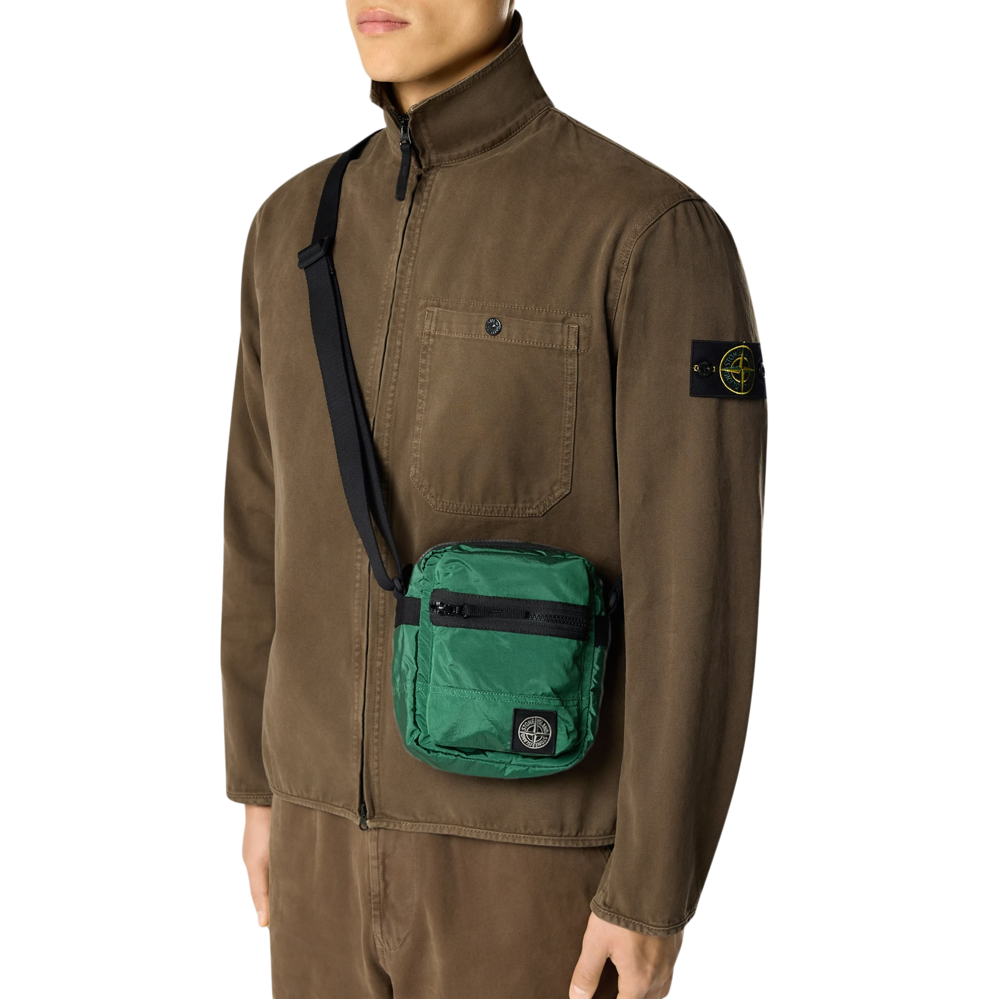 Stone Island Cross Body Bag Malachite 9200015