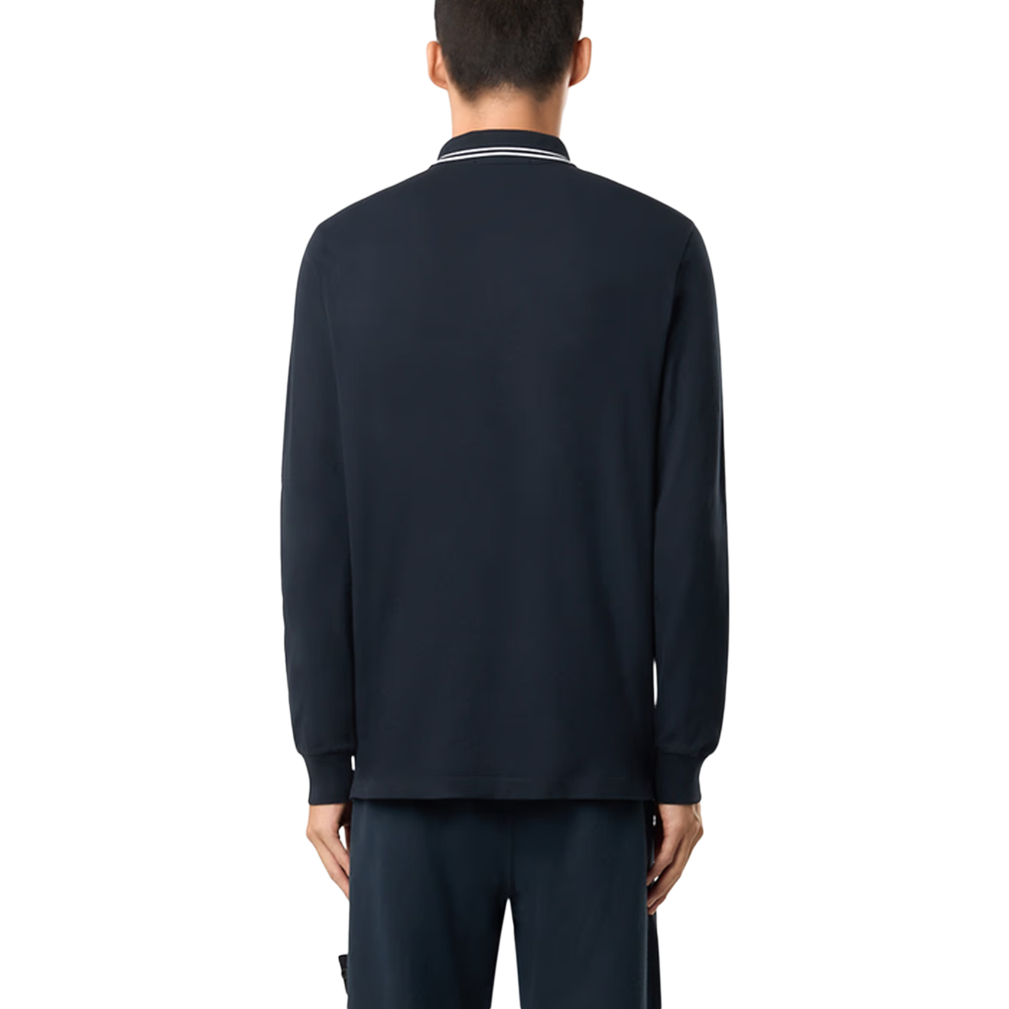 Stone Island Long Sleeve Polo 220006 Navy Blue