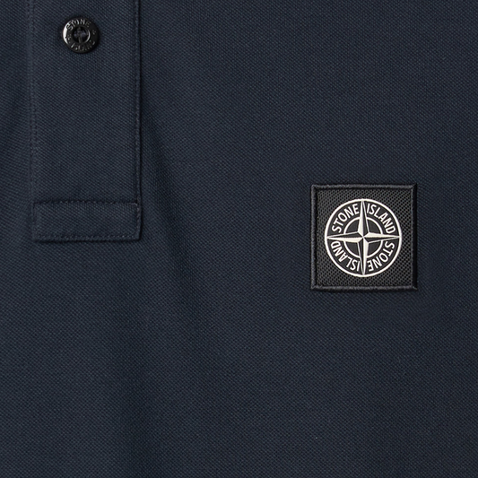 Stone Island Long Sleeve Polo 220006 Navy Blue