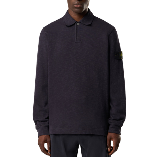 Stone Island Long Sleeve Polo 6100054 Ink