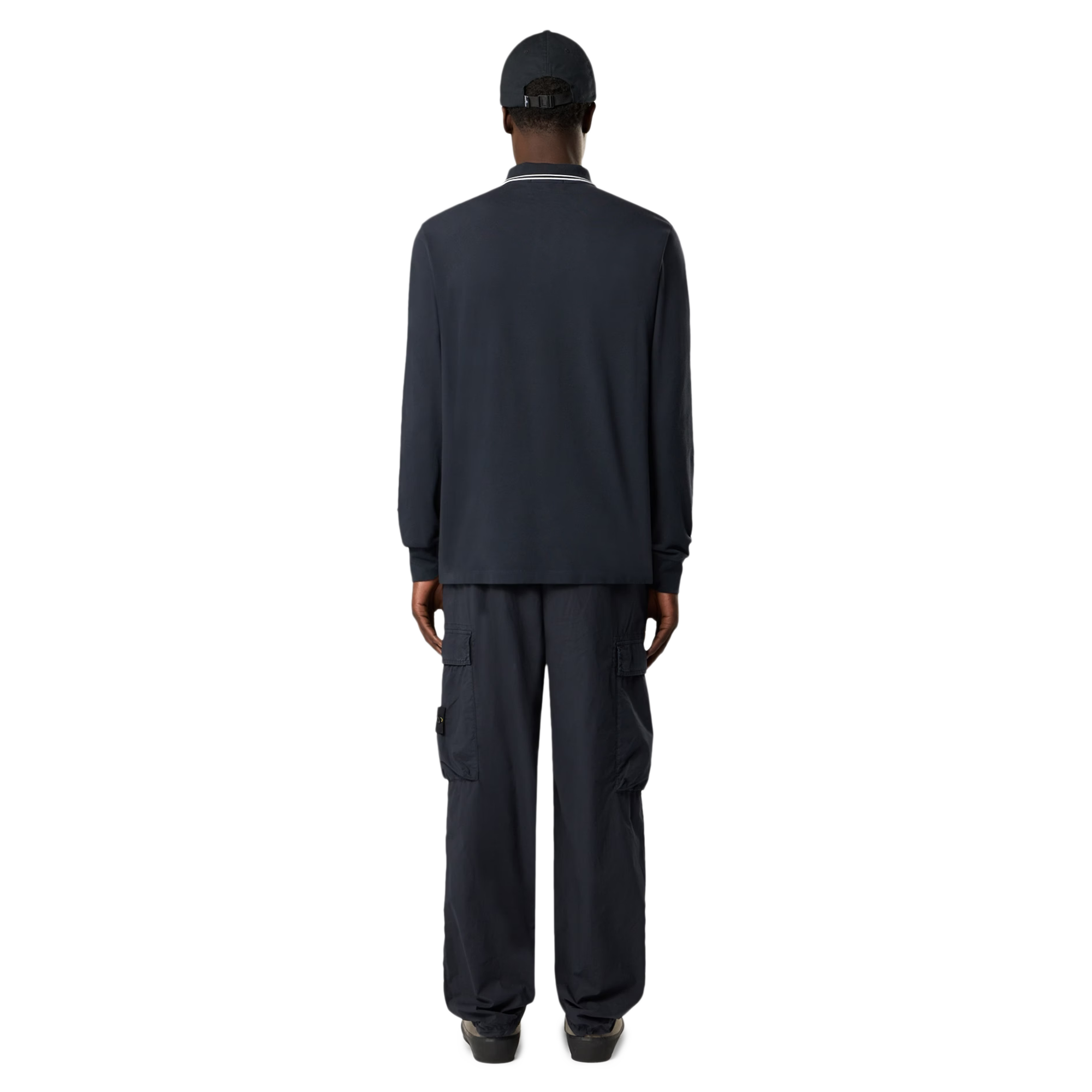 Stone Island Long Sleeve Polo Navy Blue 2200012