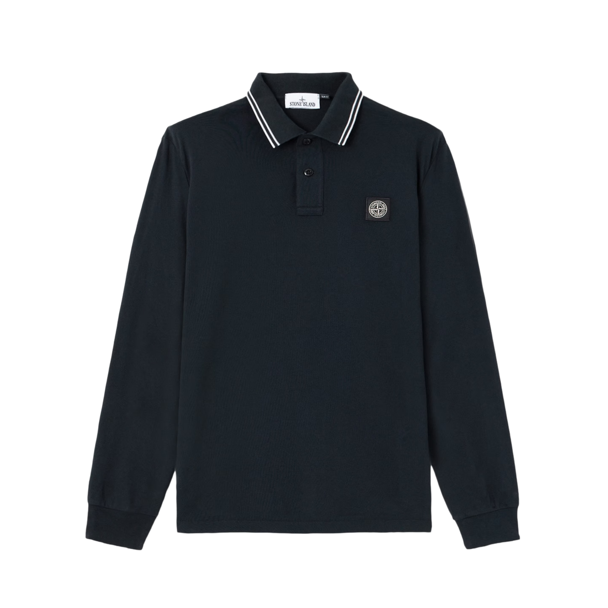 Stone Island Long Sleeve Polo Navy Blue 2200012 – Laced