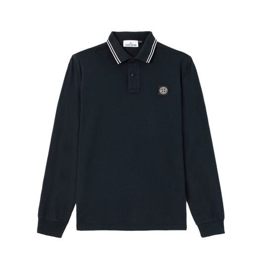 Stone Island Long Sleeve Polo Navy Blue 2200012