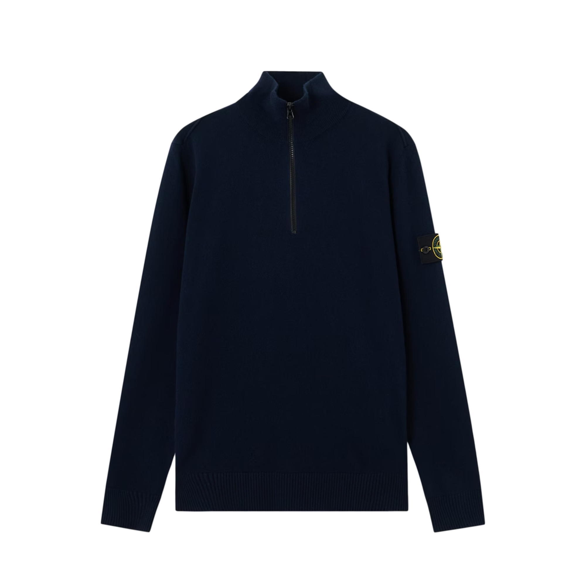 Stone Island Half Zip Knit Jumper Navy Blue 5100012
