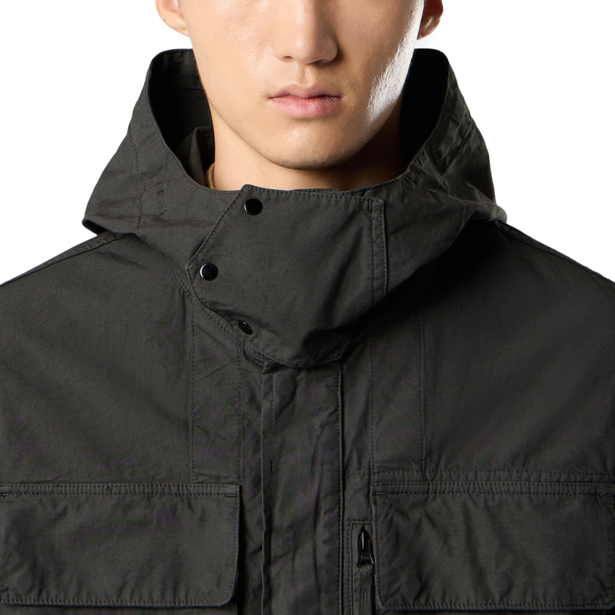 Stone Island Short Parka Q100012 Lead Grey