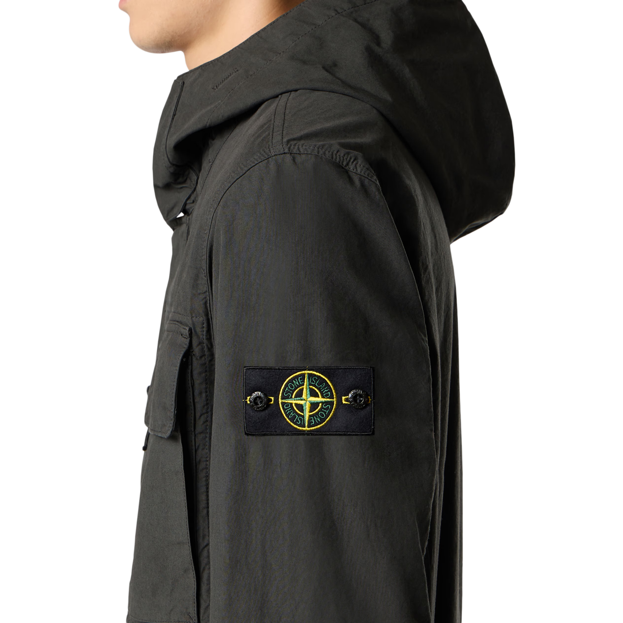 Stone Island Short Parka Q100012 Lead Grey
